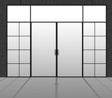 LEDOW Aluminum Interior Glass Sliding Door for Offices, Apartments & Modern Commercial Spaces