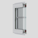 LEDOW P85 Vinyl Crank-Out Casement Windows for Homes & Commercial Buildings, Energy-Efficient USA Market