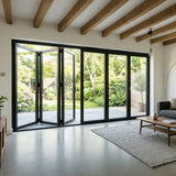 LEDOW Aluminum Bi-Fold Doors – For Restaurants, Hotels & Modern Offices – Heavy-Duty Thermal Break, USA/Canada Code