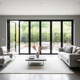 LEDOW Aluminum Bi-Fold Doors – For Restaurants, Hotels & Modern Offices – Heavy-Duty Thermal Break, USA/Canada Code