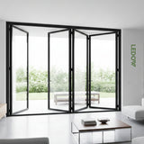 LEDOW G88 Aluminum Bi-Fold Door for Luxury Homes & Commercial Projects | Wide Opening & Energy Efficient
