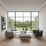 LEDOW S8520 Slimline Fixed Windows for Luxury Villas & Commercial Facades | Large View Glazing