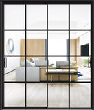 LEDOW Aluminum Interior Glass Sliding Door for Offices, Apartments & Modern Commercial Spaces